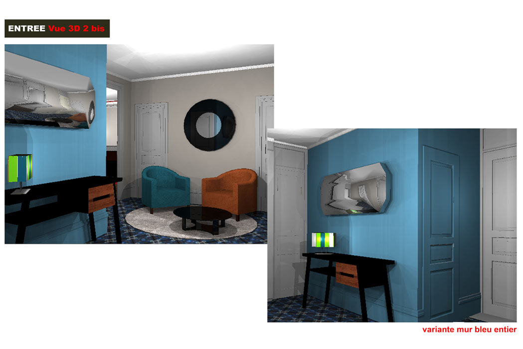 MS Architecture interieur Lyon - Vue 3D Aménagement interieur pour professionnels et particuliers