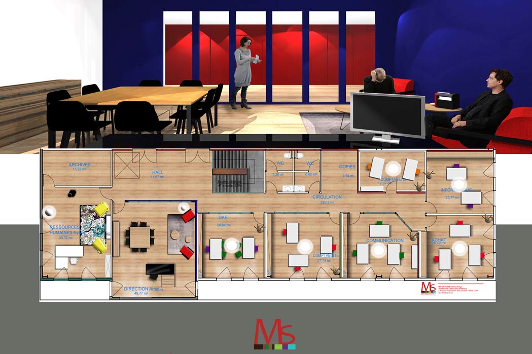 MS Architecture interieur, aménagement et decoration interieur pour professionnels et particuliers par Mariane Sauzet